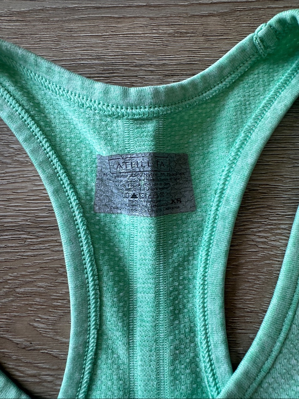Athleta Mint Green Racerback One-Piece - Picture 2 of 4